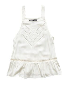 Kendall and Kylie pucsun collection white babydoll tank